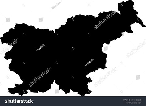 Europe Slovenia Map Vector Maphand Drawn Stock Vector (Royalty Free ...