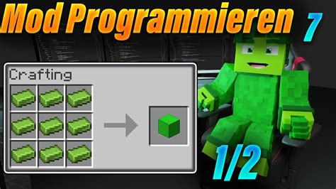 Crafting Rezepte Erstellen Mod Programmieren Minecraft Mod Youtube