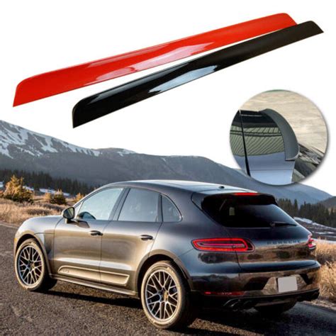 Gloss Black TR Look Rear Roof Spoiler Wing For 2014 2019 Porsche Macan