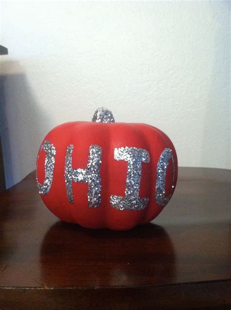 Ohio State Pumpkin | DIY Painted Pumpkin