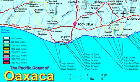 Saca La Aseguranza Contar La Carretera Huatulco Mexico Map Por Cierto