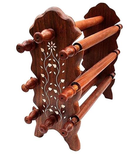 Jannat Handicraft Wooden Sheesham Bangle Stand Bangle Holder Bangle