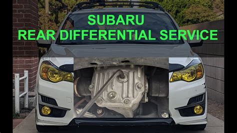 Subaru Rear Differential Service YouTube