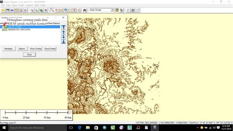 Geosriwijaya Gis Cara Buat Kontur Dengan Global Mapper