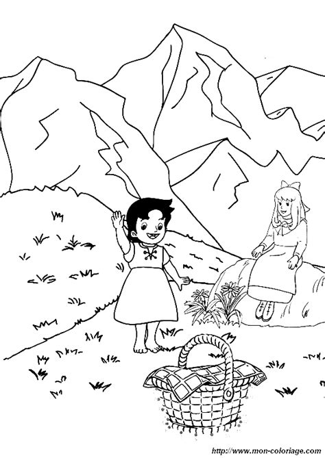 Heidi y Clara Coloring Pages Heidi Coloring Pages Páginas para