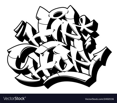 Outline Graffiti Words Dad