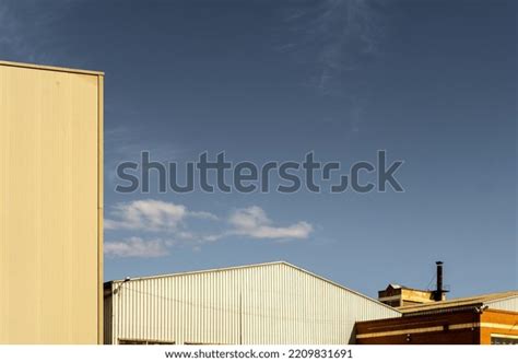 Details Warehouse Building Industrial Landscape Suburb Stock Photo ...