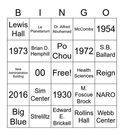 Meet And Greet Bingo Card