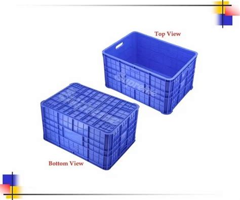 Blue Supreme Plastic Crates Outer Dimension Lxwxh X X Mm At