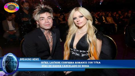 Avril Lavigne confirma romance con Tyga días de haber cancelado su