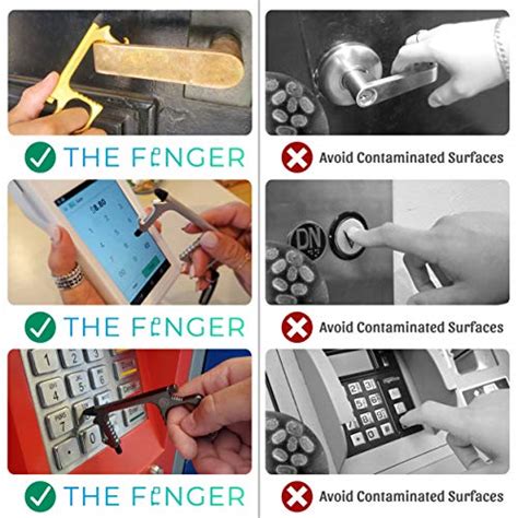 Kleantoolz The Fenger Multi Tool Touchless Door Opener Key With