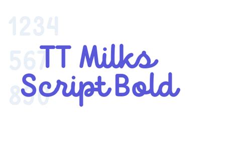 TT Milks Script Bold Font Free [ Download Now ]