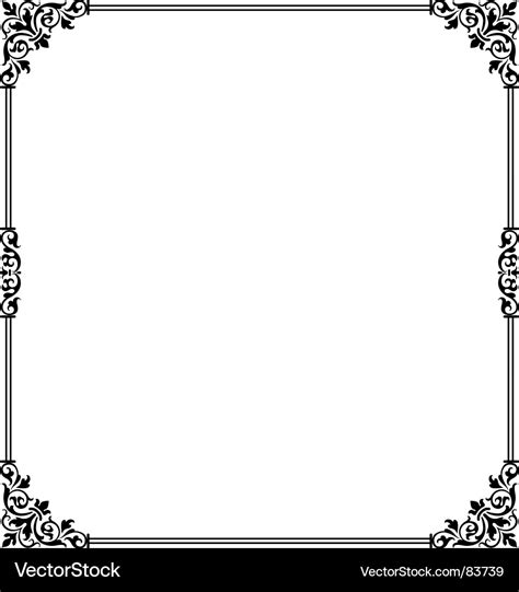 Scroll border Royalty Free Vector Image - VectorStock