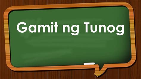 Mga Halimbawa Ng Gamit Ng Tunog - tunog ginto