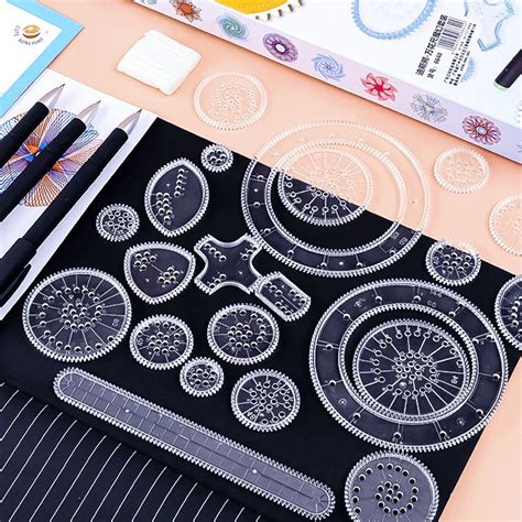 Variety Wanhua Ruler Magic Set Multi Functional Drawing Hollow Template