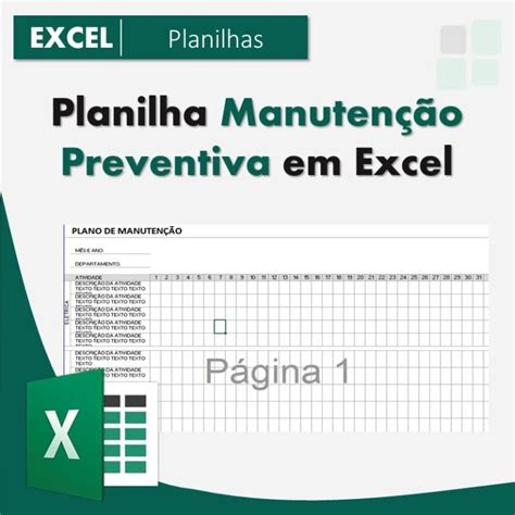 Planilha Manuten O Preventiva Gr Tis Smart Planilhas