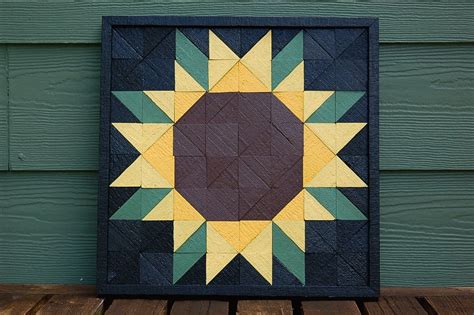 Printable Sunflower Barn Quilt Pattern