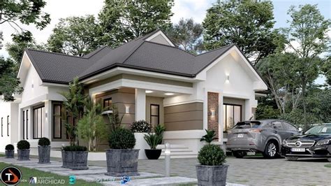 4bedroom Contemporary Bungalow Bungalow Style House Plans Small