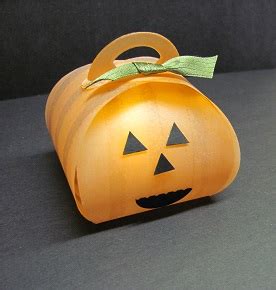 Curvy Keepsake Box Pumpkin With Tea Light Stamping With Lynn