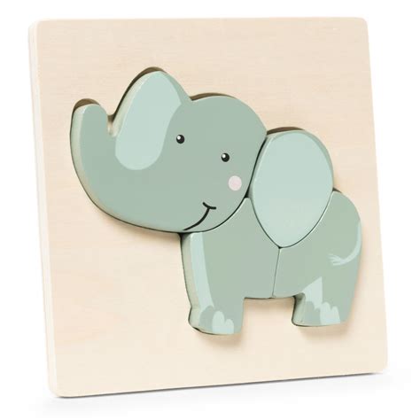 TOYLINO Kleinkinder Holzpuzzle Elefant HOFER