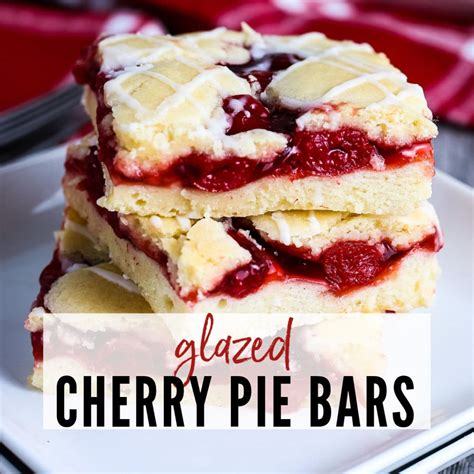 Glazed Cherry Bars An Easy Dessert Recipe A Reinvented Mom