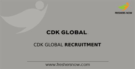 Cdk Global Off Campus Recruitment Drive For Freshers