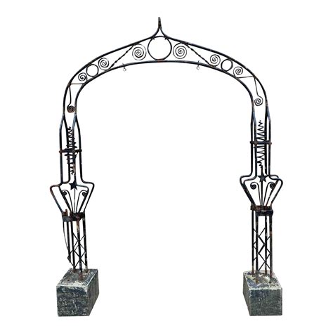 Early 20th Century Ornamental Arched Wrought Iron Garden Entryway Chairish