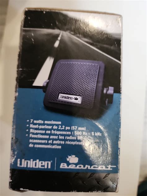 Uniden Bc7 Bearcat External Cb Radioscanner Speaker For Midland Cobra