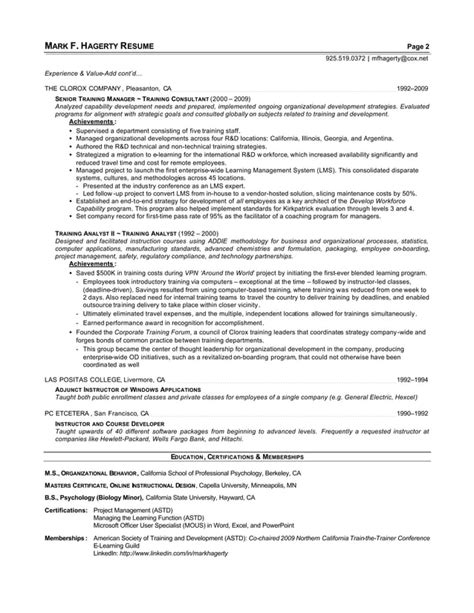 Mark F Hagerty Od Training Director Resume Pdf