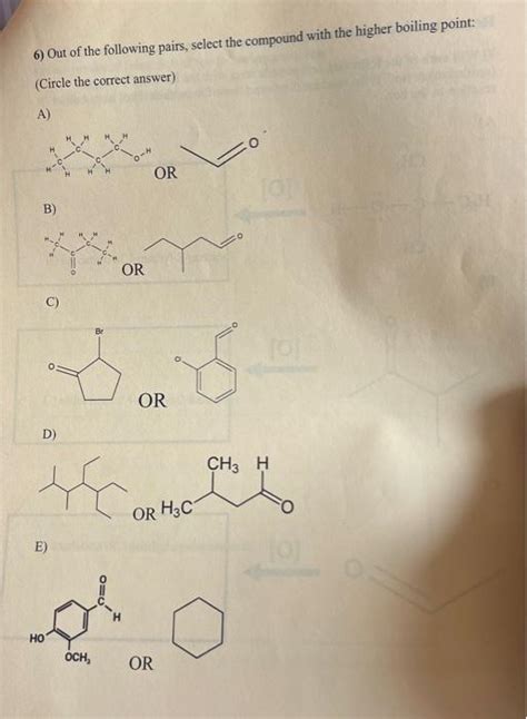 Solved Out Of The Following Pairs Select The Compound Chegg