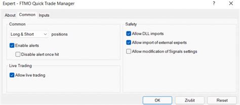 Ftmo Quick Trade Manager New Options In Metatrader Ftmo