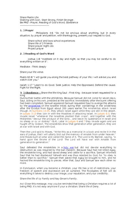 A Psalm Life 8