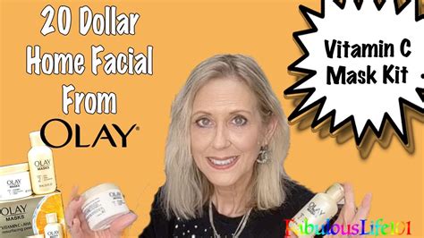 Dollar Home Facial From Olay Vitamin C Mask Kit With Aha