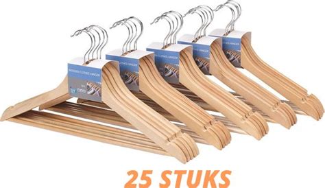 LaundrySpecialist 25 Luxe Houten Kledinghangers Premium Kwaliteit