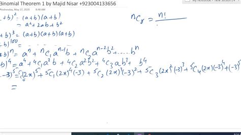 Binomial Theorem Factorial A Level S Maths Youtube