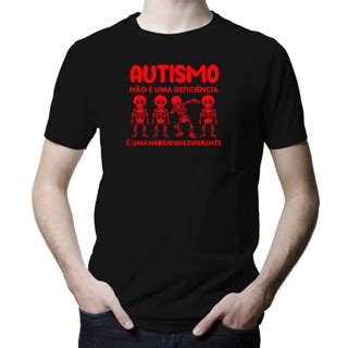 Camiseta Masculina Autismo Habilidade Diferente Blusa Camisa Autista