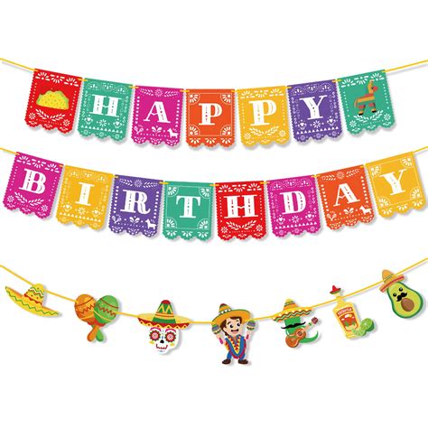 Buy Uniwish Mexican Happy Birthday Banner Fiesta Theme Birthday Party