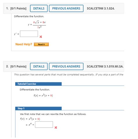 Solved Points Details Previous Answers Scalcet M Chegg