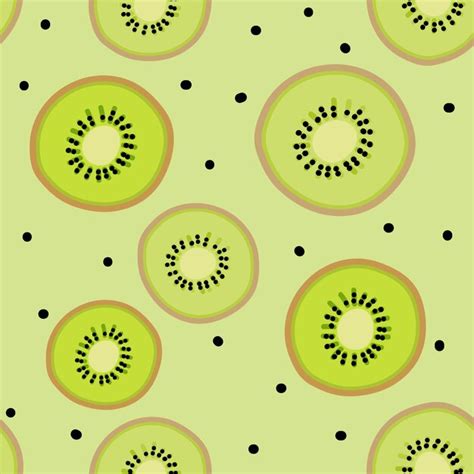 Premium Vector Kiwi Seamless Pattern