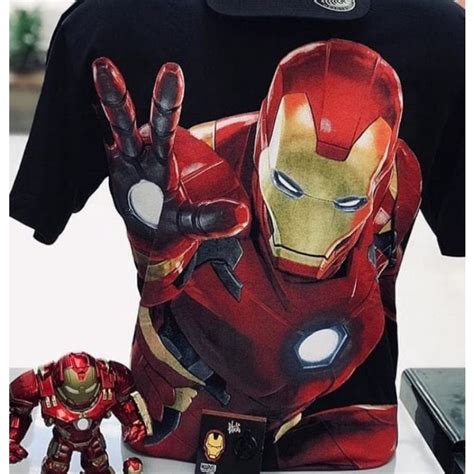 Camiseta Piticas Homem De Ferro Iron Man Marvel Vingadores Avengers