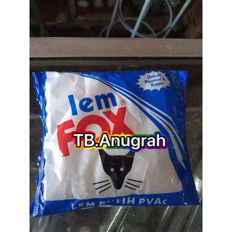 Jual Lem Fox Putih PVAC 350Gram Biru Lem Kayu 350gr Lem Kertas Lem Fox