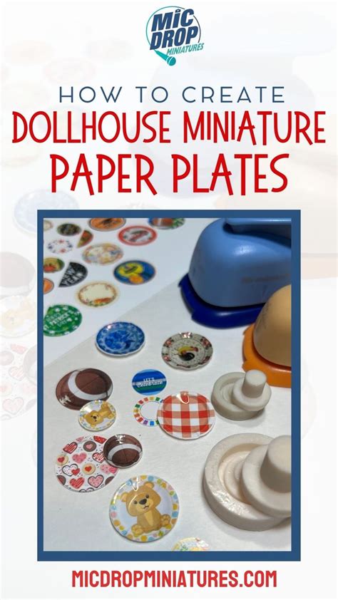 Learn How To Create Dollhouse Miniature Plates In Miniature