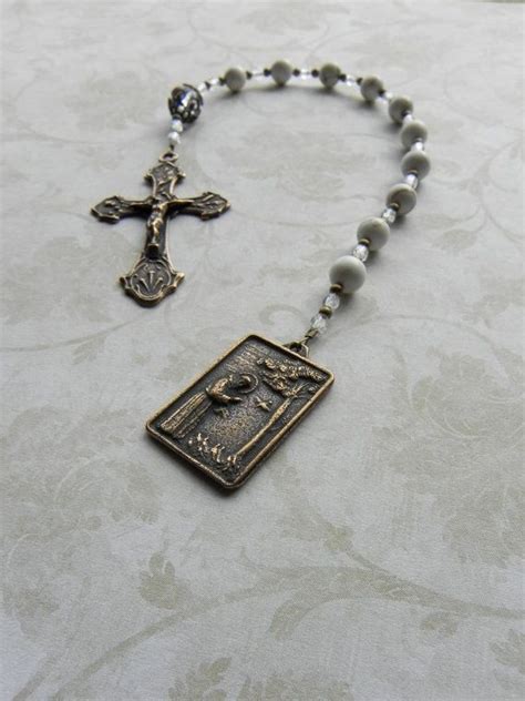 St Francis Of Assisi Catholic Pocket Rosary Chaplet By Faithbeads 40 00 Rosary Catholic