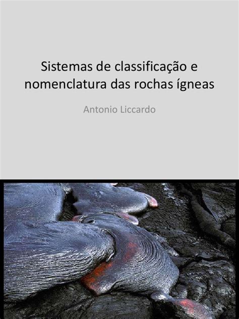 PDF AULA Sistemas de classificação de rochas ígneas DOKUMEN TIPS