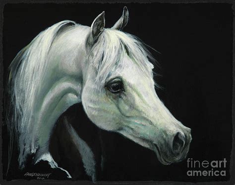 Arabian Horse Head Painting by Don Langeneckert - Pixels