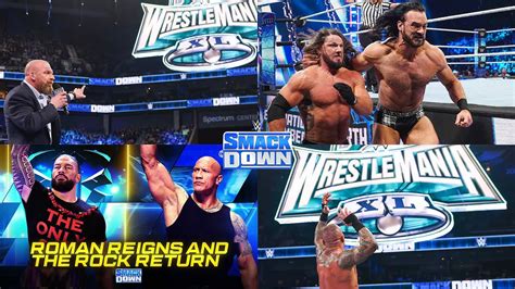 WWE SMACKDOWN En 5 Minutos HHH Randy Orton ROMAN REIGNS Y THE ROCK