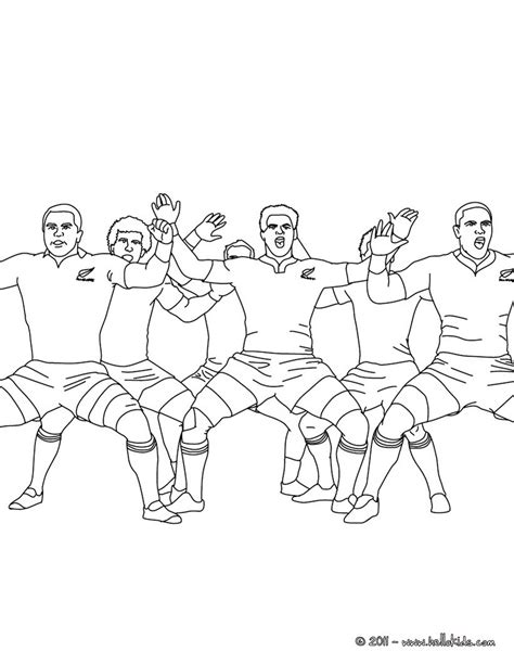 All blacks haka coloring pages - Hellokids.com