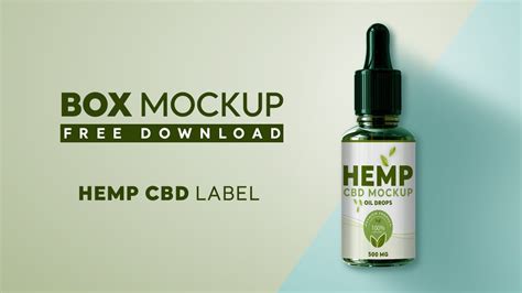 How To Design Hemp Cbd Label Mockup Free Mockup Psd Mock Youtube