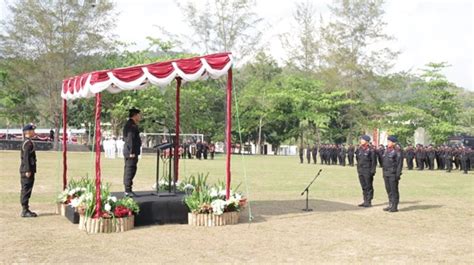 Kapolda Babel Pimpin Upacara Peringatan Hut Korps Brimob Polri Ke 78