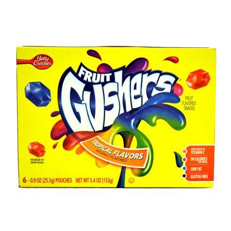 Betty Crocker Fruit Gushers Tropical Flavors 153g - American Food Store